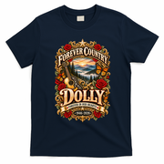 Dolly Tribute Forever Country 1946-2026  T-Shirt - Navy Blue