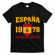 Español 1978 Monarquía Parlamentaria Spain Soccer T-Shirt - Black