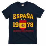Español 1978 Monarquía Parlamentaria Spain Soccer T-Shirt - Navy Blue