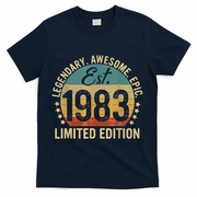 Est 1983 Vintage 1983 Limited Edition 40th Birthday T-Shirt - Navy