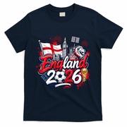 England 2026 World Soccer Fan Gear T-Shirt - Navy Blue