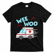Ems Ambulance Wee Woo Paramedic Emt Gift Boo Boo Bus T-Shirt - Black