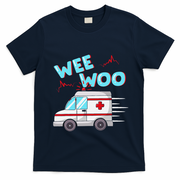 Ems Ambulance Wee Woo Paramedic Emt Gift Boo Boo Bus T-Shirt - Navy Blue