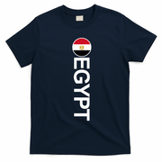 Egypt Country Flag Vertical T-Shirt - Navy Blue