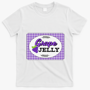 Easy Couples Halloween Costumes Grape Jelly Costume T-Shirt - White