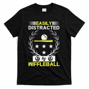 Easily Distracted By Wiffleball T-Shirt - Black
