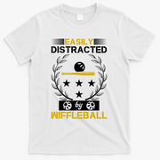 Easily Distracted By Wiffleball T-Shirt - White