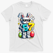 Easter Day Bunny Egg 6-7 Meme Gamer T-Shirt - White