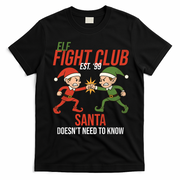 Elf Fight Club T-Shirt - Black