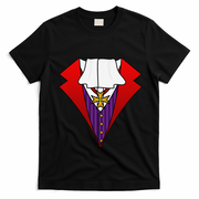 Easy Halloween Costumes Dracula Tuxedo Vampire Costume T-Shirt - Black