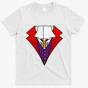 Easy Halloween Costumes Dracula Tuxedo Vampire Costume T-Shirt - White