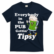 Everybody In The Pub Gettin Tipsy T-Shirt - Navy