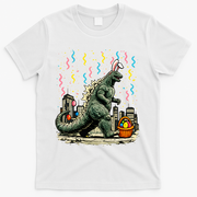 Easter Japanese Monster Bunny Ears Kaiju T-Shirt - White