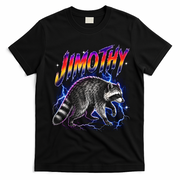 Epic Jimothy Raccoon Lighting Retro T-Shirt - Black