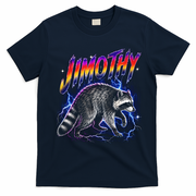 Epic Jimothy Raccoon Lighting Retro T-Shirt - Navy Blue
