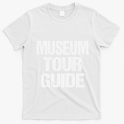 Easy Museum Tour Guide Costume Halloween Outfit T-Shirt - White