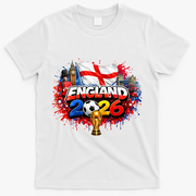 ENGLAND North America Soccer Tournament 2026 T-Shirt - White