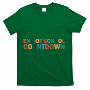 End Of School Countdown Summer Vibe T-Shirt - Green