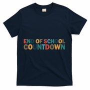 End Of School Countdown Summer Vibe T-Shirt - Navy