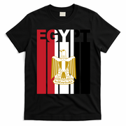 Egyptian Pride Flag National Emblem  T-Shirt - Black