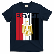 Egyptian Pride Flag National Emblem  T-Shirt - Navy Blue