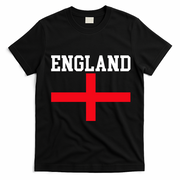 England Red Cross Flag T-Shirt - Black