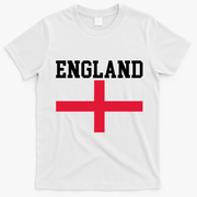 England Red Cross Flag T-Shirt - White