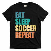 Eat Sleep Soccer Repeat T-Shirt - Black