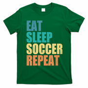 Eat Sleep Soccer Repeat T-Shirt - Irish Green