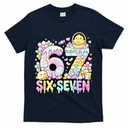 Easter Six Seven 67 Meme Cute 6-7 Funny T-Shirt - Navy