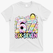 Easter Six Seven 67 Meme Cute 6-7 Funny T-Shirt - White