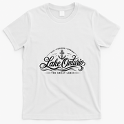 Explore The Great Lakes Lake Ontorio T-Shirt - White