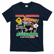Funny 2026 M1 Woodward AVE But Officer T-Shirt - Navy Blue