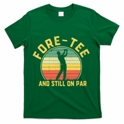 Funny 40th Birthday Golfer Turning 40 Year Old Golfing T-Shirt - Green