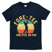 Funny 40th Birthday Golfer Turning 40 Year Old Golfing T-Shirt - Navy