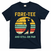 Funny 40th Birthday Golf Pun Golfing 40 Year Old Golfer Tee T-Shirt - Navy