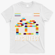 Future Architect Building Blocks Brick Gift for Cute  T-Shirt - White