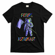 Future Astronauts Graphic Cool Gift Rainbow Stem Space Gift T-Shirt - Black