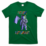 Future Astronauts Graphic Cool Gift Rainbow Stem Space Gift T-Shirt - Green