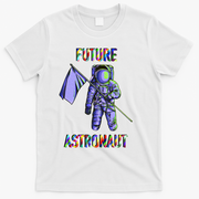 Future Astronauts Graphic Cool Gift Rainbow Stem Space Gift T-Shirt - White