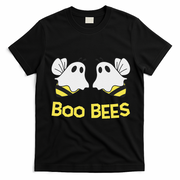 Funny Boo Bees Couples Halloween Cool T-Shirt - Black