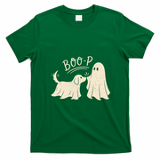 Funny Boop Dog Ghost Halloween Cute Boo T-Shirt - Irish Green