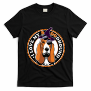 Funny Boo Puns Bloodhound Dog Lover T-Shirt - Black
