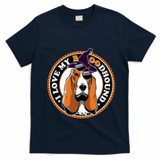 Funny Boo Puns Bloodhound Dog Lover T-Shirt - Navy Blue