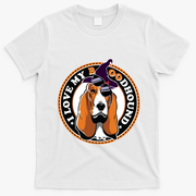 Funny Boo Puns Bloodhound Dog Lover T-Shirt - White