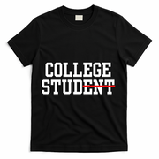 Funny College Apparel Gift T-Shirt - Black