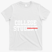 Funny College Apparel Gift T-Shirt - White