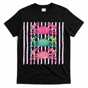 Funny Crab Beach Vibes Nautical Summer Vacation Gift T-Shirt - Black