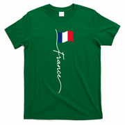 French Culture Classic France Signature Flag T-Shirt - Irish Green