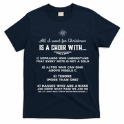 Funny Choir Director Design The Perfect Christmas Gift T-Shirt - Navy Blue